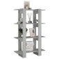 vidaXL Βιβλιοθήκη/Διαχωριστικό Χώρου Γκρι Sonoma 80 x 30 x 123,5 εκ.