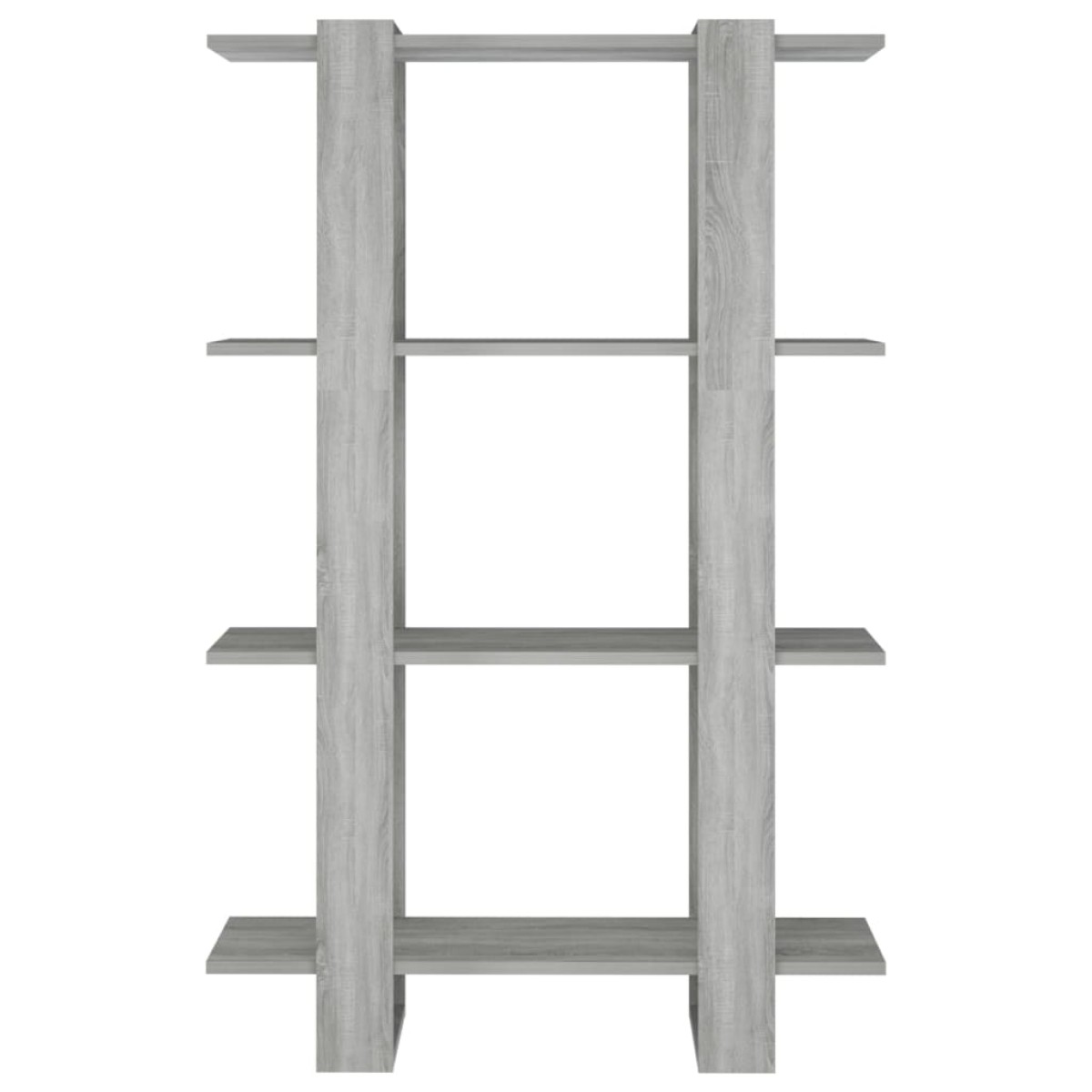 vidaXL Βιβλιοθήκη/Διαχωριστικό Χώρου Γκρι Sonoma 80 x 30 x 123,5 εκ.