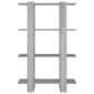 vidaXL Βιβλιοθήκη/Διαχωριστικό Χώρου Γκρι Sonoma 80 x 30 x 123,5 εκ.
