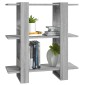 vidaXL Βιβλιοθήκη/Διαχωριστικό Χώρου Γκρι Sonoma 80 x 30 x 87 εκ.