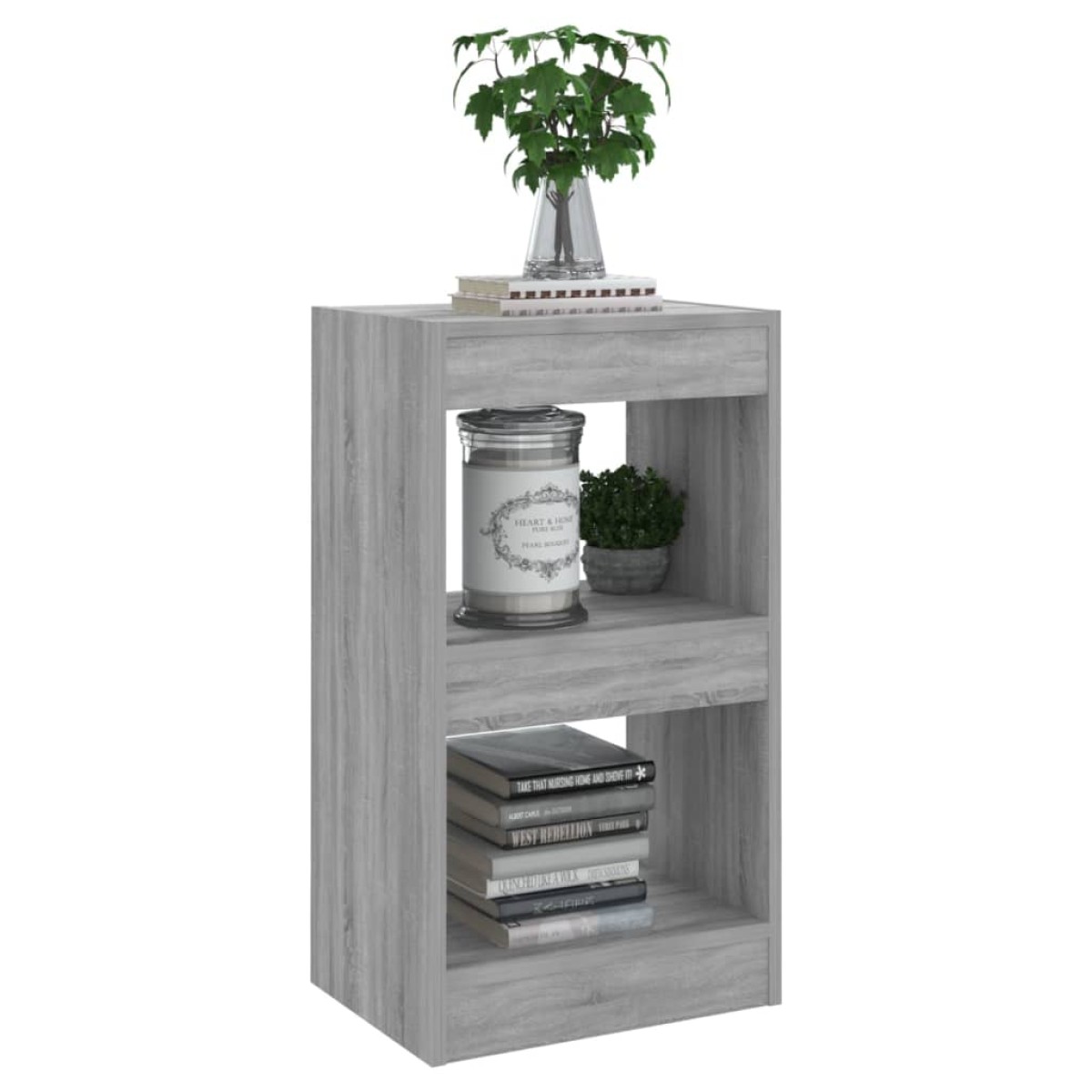 vidaXL Βιβλιοθήκη/Διαχωριστικό Χώρου Γκρι Sonoma 40x30x72 εκ.