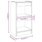 vidaXL Βιβλιοθήκη/Διαχωριστικό Χώρου Γκρι Sonoma 40x30x72 εκ.