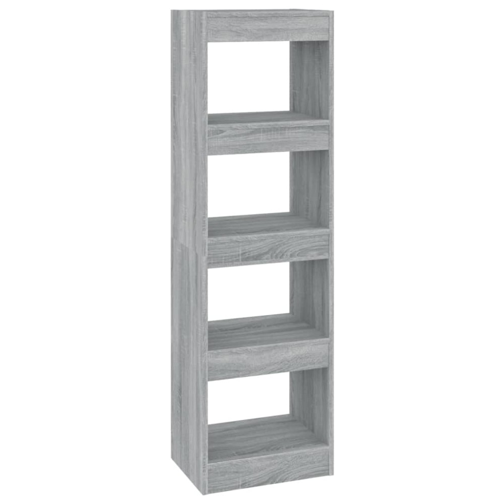 vidaXL Βιβλιοθήκη/Διαχωριστικό Χώρου Γκρι Sonoma 40x30x135 εκ.