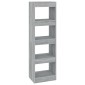 vidaXL Βιβλιοθήκη/Διαχωριστικό Χώρου Γκρι Sonoma 40x30x135 εκ.