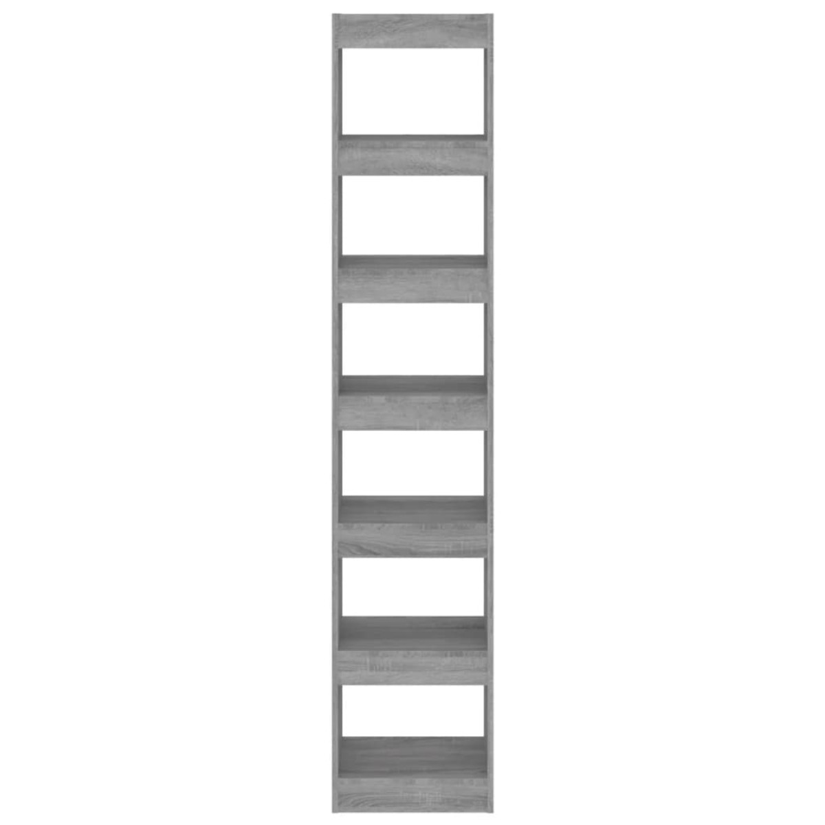 vidaXL Βιβλιοθήκη/Διαχωριστικό Χώρου Γκρι Sonoma 40x30x198 εκ.