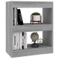 vidaXL Βιβλιοθήκη/Διαχωριστικό Χώρου Γκρι Sonoma 60x30x72 εκ.