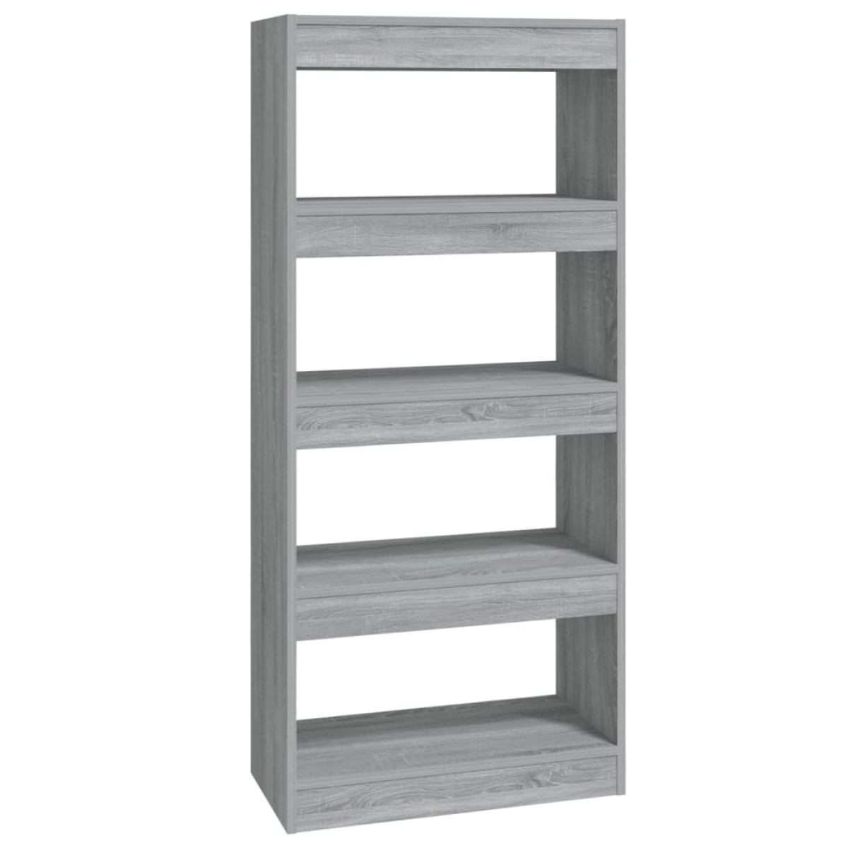 vidaXL Βιβλιοθήκη/Διαχωρ. Χώρου Γκρι Sonoma 60x30x135 εκ Επεξεργ. Ξύλο