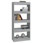 vidaXL Βιβλιοθήκη/Διαχωρ. Χώρου Γκρι Sonoma 60x30x135 εκ Επεξεργ. Ξύλο