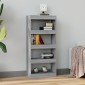 vidaXL Βιβλιοθήκη/Διαχωρ. Χώρου Γκρι Sonoma 60x30x135 εκ Επεξεργ. Ξύλο