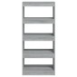 vidaXL Βιβλιοθήκη/Διαχωρ. Χώρου Γκρι Sonoma 60x30x135 εκ Επεξεργ. Ξύλο