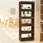 vidaXL Βιβλιοθήκη/Διαχωρ. Χώρου Καπνιστή Δρυς 60x30x166 εκ Μοριοσανίδα