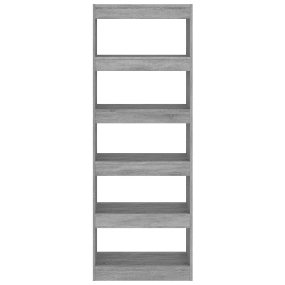 vidaXL Βιβλιοθήκη/Διαχωρ. Χώρου Γκρι Sonoma 60x30x166 εκ. Μοριοσανίδα