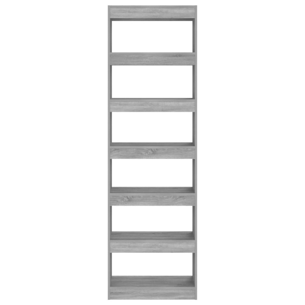 vidaXL Βιβλιοθήκη/Διαχωριστικό Χώρου Γκρι Sonoma 60x30x198 εκ.