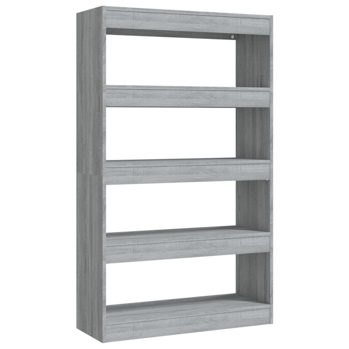 vidaXL Βιβλιοθήκη/Διαχωρ. Χώρου Γκρι Sonoma 80x30x135 εκ. Μοριοσανίδα