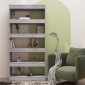 vidaXL Βιβλιοθήκη/Διαχωρ. Χώρου Γκρι Sonoma 80x30x166 εκ. Μοριοσανίδα