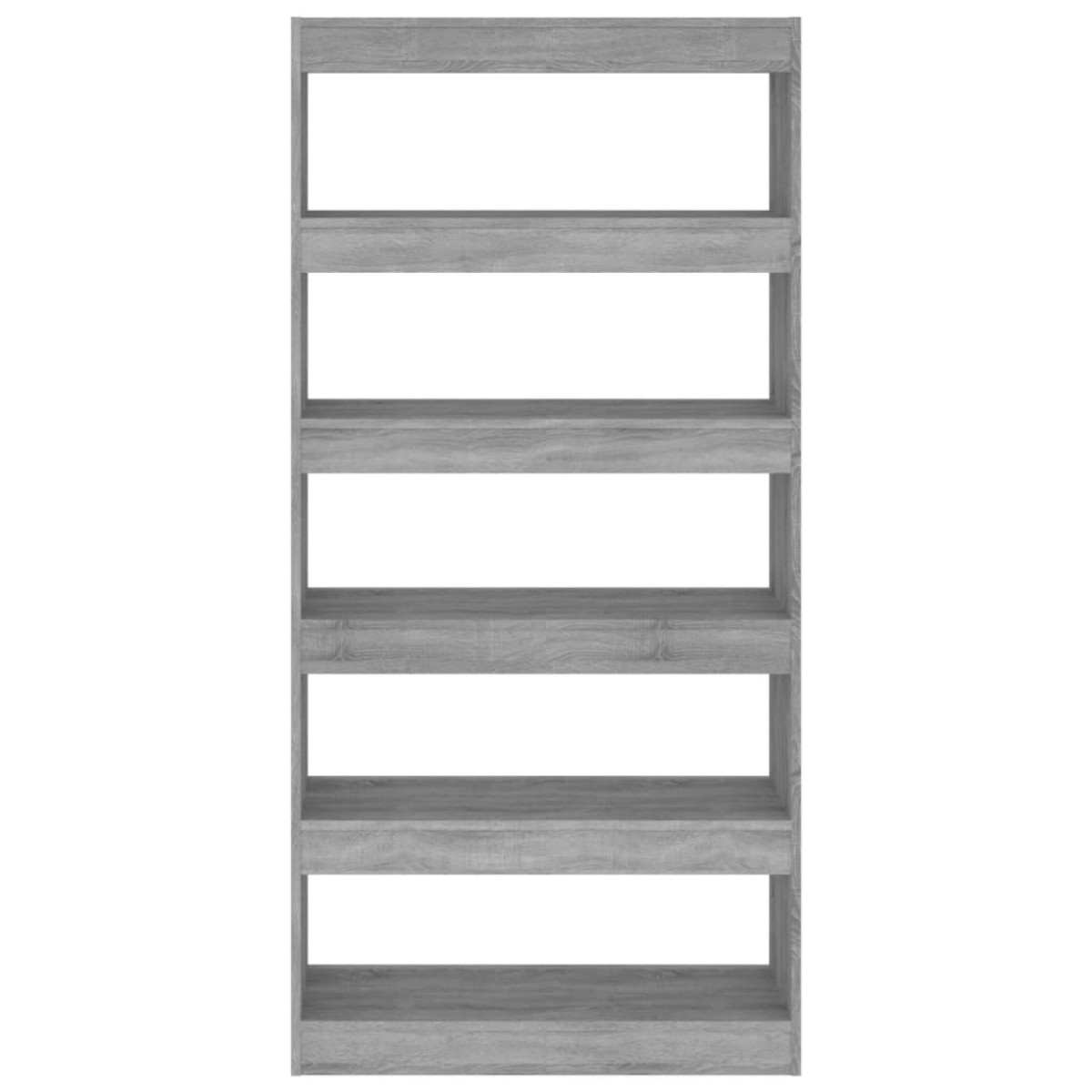 vidaXL Βιβλιοθήκη/Διαχωρ. Χώρου Γκρι Sonoma 80x30x166 εκ. Μοριοσανίδα