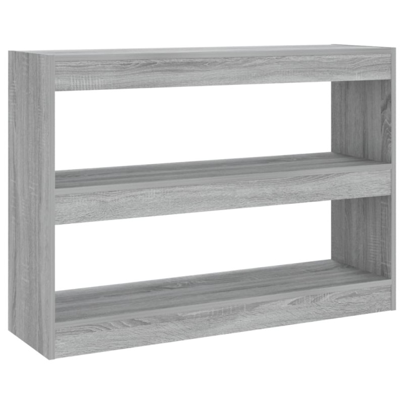 vidaXL Βιβλιοθήκη/Διαχωριστικό Χώρου Γκρι Sonoma 100x30x72 εκ.