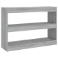 vidaXL Βιβλιοθήκη/Διαχωριστικό Χώρου Γκρι Sonoma 100x30x72 εκ.