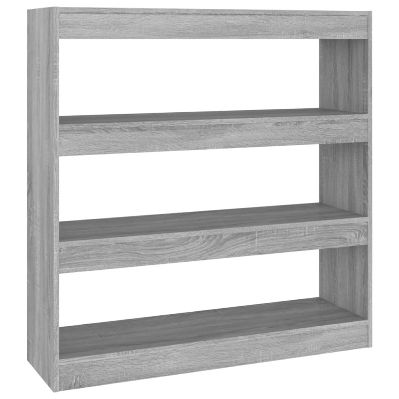 vidaXL Βιβλιοθήκη/Διαχωριστικό Χώρου Γκρι Sonoma 100 x 30 x 103 εκ.