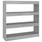 vidaXL Βιβλιοθήκη/Διαχωριστικό Χώρου Γκρι Sonoma 100 x 30 x 103 εκ.