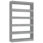 vidaXL Βιβλιοθήκη/Διαχωριστικό Χώρου Γκρι Sonoma 100x30x166 εκ.