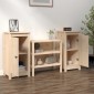 vidaXL Ντουλάπια 2 τεμ. 40x35x80 εκ. από Μασίφ Ξύλο Πεύκου