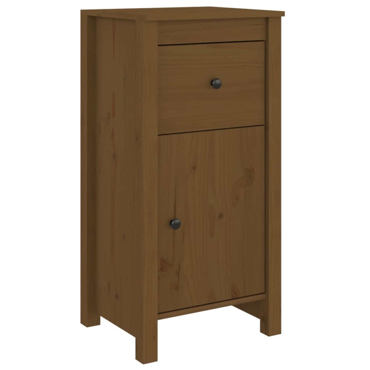 vidaXL Συρταριέρες 2 τεμ. Καφέ Μελί 40x35x80 εκ. από Μασίφ Ξύλο Πεύκου