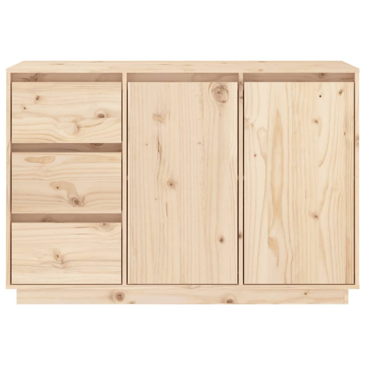 vidaXL Ντουλάπι 111x34x75 εκ. από Μασίφ Ξύλο Πεύκου