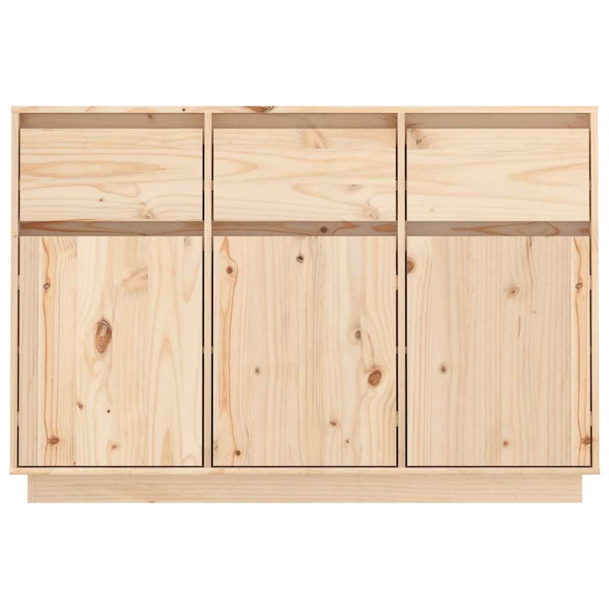 vidaXL Μπουφές 110 x 34 x 75 εκ. από Μασίφ Ξύλο Πεύκου