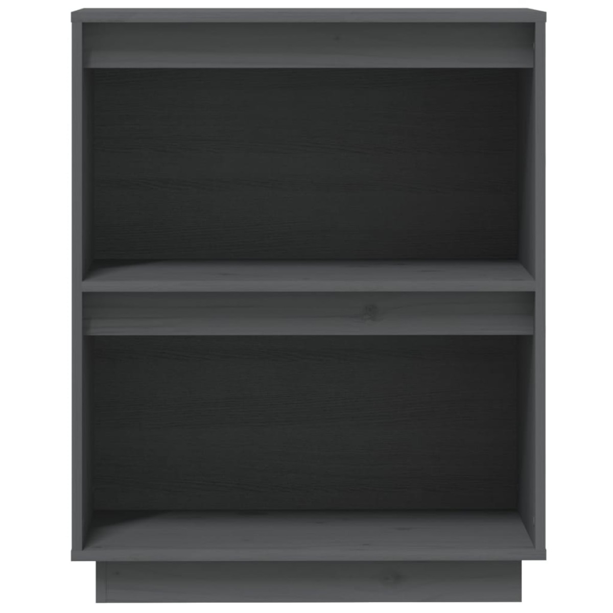 vidaXL Ντουλάπι Κονσόλα Γκρι 60 x 34 x 75 εκ. από Μασίφ Ξύλο Πεύκου