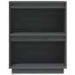 vidaXL Ντουλάπι Κονσόλα Γκρι 60 x 34 x 75 εκ. από Μασίφ Ξύλο Πεύκου