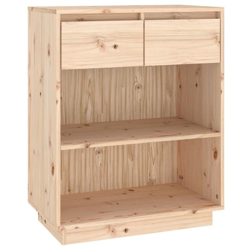 vidaXL Ντουλάπι Κονσόλα 60 x 34 x 75 εκ. από Μασίφ Ξύλο Πεύκου