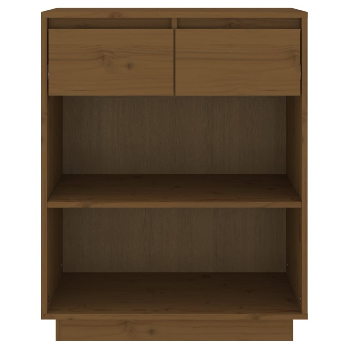 vidaXL Ντουλάπι Κονσόλα Μελί 60 x 34 x 75 εκ. από Μασίφ Ξύλο Πεύκου