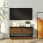 vidaXL Έπιπλο Τηλεόρασης Καφέ Μελί 74x34x40 εκ. από Μασίφ Ξύλο Πεύκου