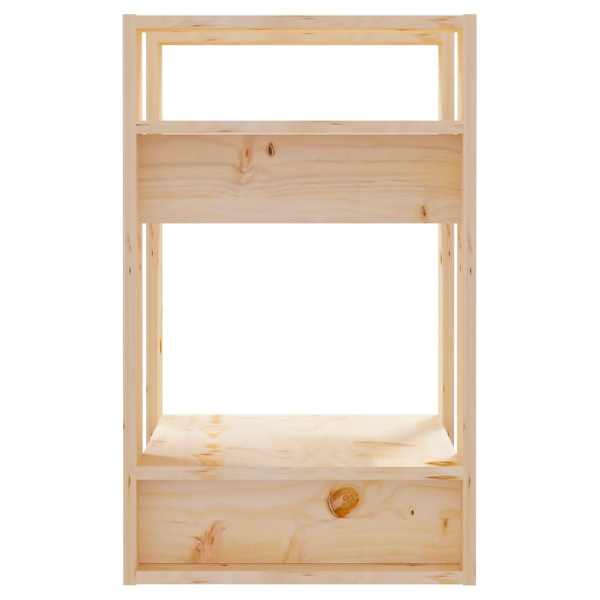vidaXL Βιβλιοθήκη/Διαχωριστικό Χώρου 41x35x57 εκ. Μασίφ Ξύλο Πεύκου