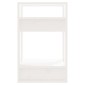 vidaXL Βιβλιοθήκη/Διαχωριστικό Χώρου Λευκό 41x35x57 εκ. Μασίφ Πεύκο