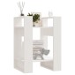 vidaXL Βιβλιοθήκη/Διαχωριστικό Χώρου Λευκό 41x35x57 εκ. Μασίφ Πεύκο