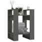 vidaXL Βιβλιοθήκη/Διαχωριστικό Χώρου Γκρι 41x35x57 εκ. Μασίφ Πεύκο