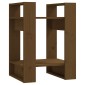vidaXL Βιβλιοθήκη/Διαχωριστικό Χώρου Μελί 41x35x57 εκ. Μασίφ Πεύκο