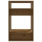 vidaXL Βιβλιοθήκη/Διαχωριστικό Χώρου Μελί 41x35x57 εκ. Μασίφ Πεύκο