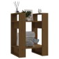 vidaXL Βιβλιοθήκη/Διαχωριστικό Χώρου Μελί 41x35x57 εκ. Μασίφ Πεύκο