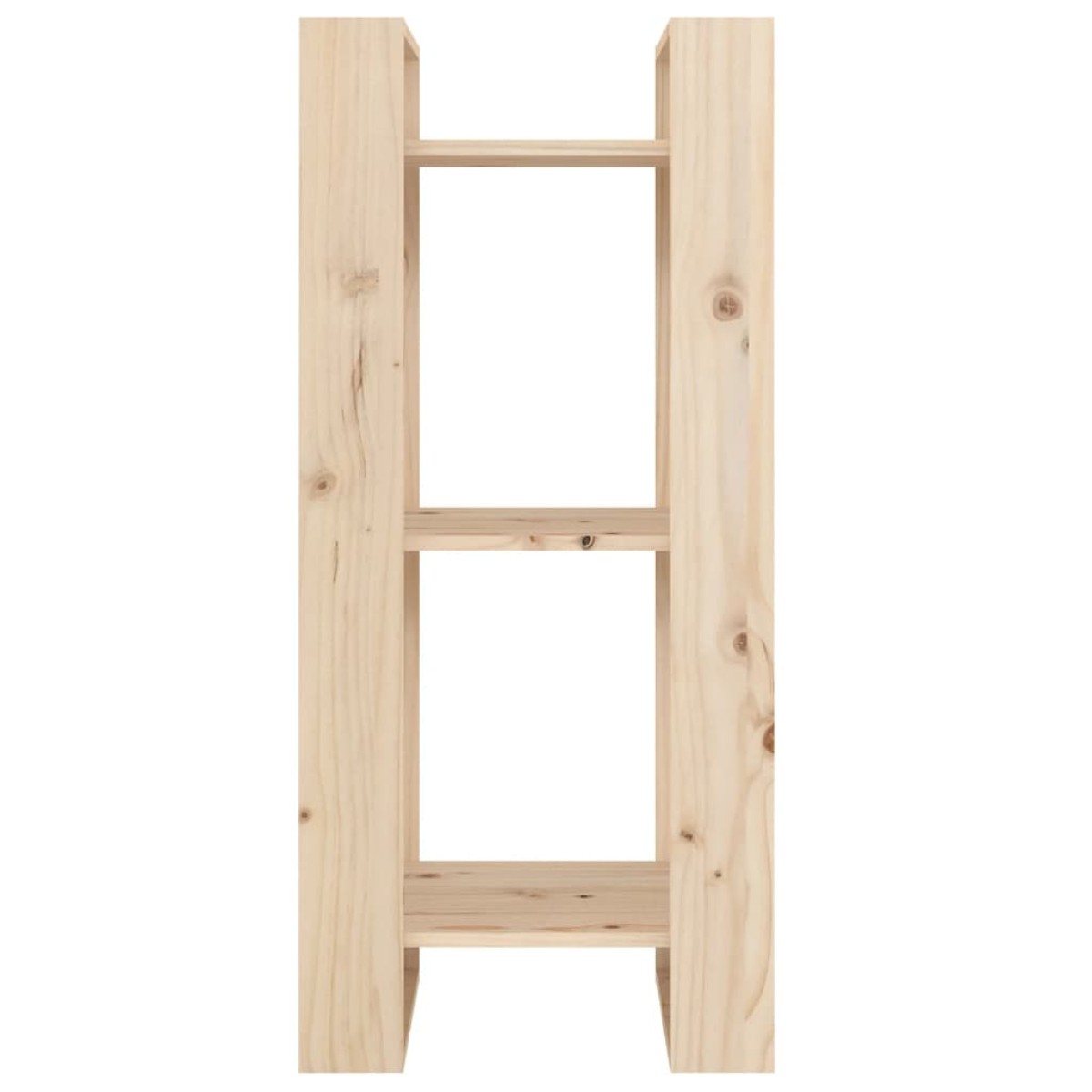 vidaXL Βιβλιοθήκη/Διαχωριστικό Χώρου 41x35x91 εκ. Μασίφ Ξύλο Πεύκου
