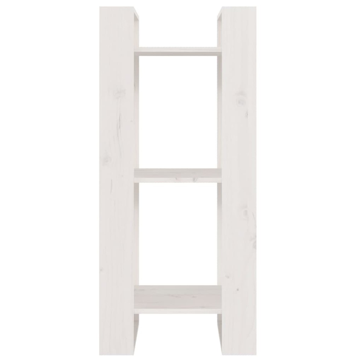 vidaXL Βιβλιοθήκη/Διαχωριστικό Χώρου Λευκό 41x35x91 εκ. Μασίφ Πεύκο