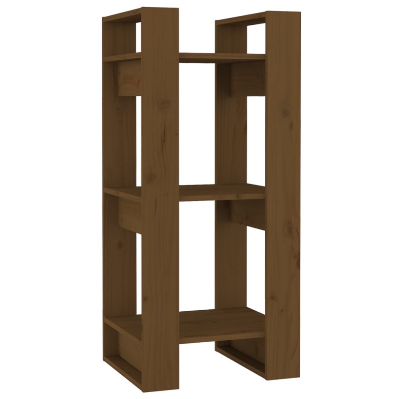 vidaXL Βιβλιοθήκη/Διαχωριστικό Χώρου Μελί 41x35x91 εκ. Μασίφ Ξύλο