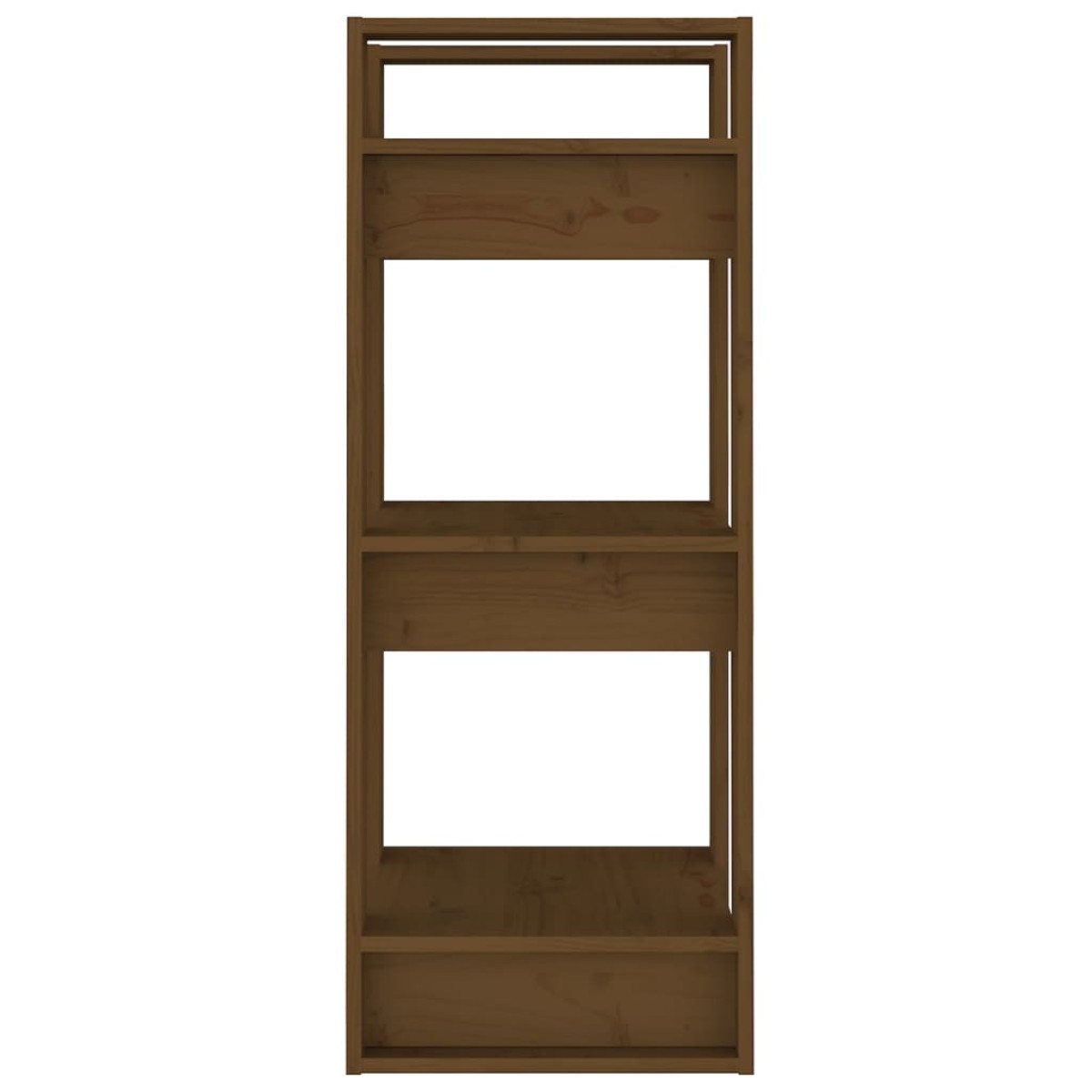 vidaXL Βιβλιοθήκη/Διαχωριστικό Χώρου Μελί 41x35x91 εκ. Μασίφ Ξύλο