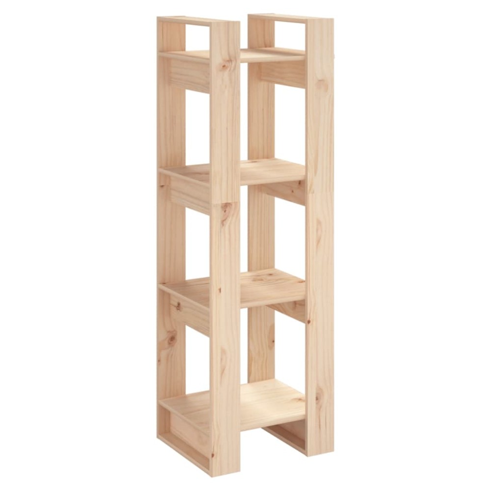 vidaXL Βιβλιοθήκη/Διαχωριστικό Χώρου 41x35x125 εκ. Μασίφ Ξύλο Πεύκου