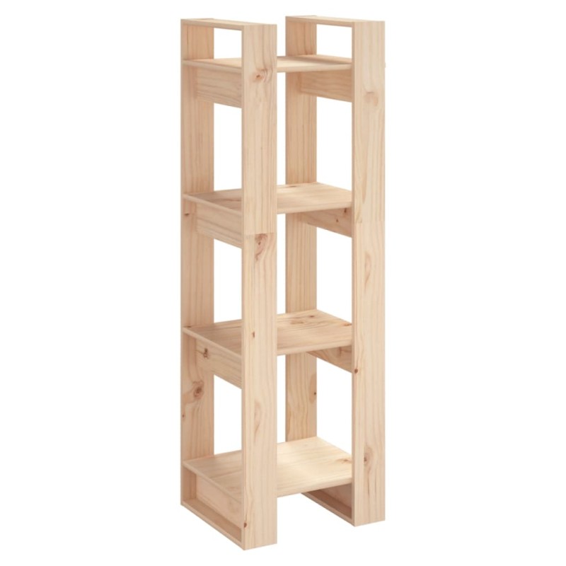 vidaXL Βιβλιοθήκη/Διαχωριστικό Χώρου 41x35x125 εκ. Μασίφ Ξύλο Πεύκου