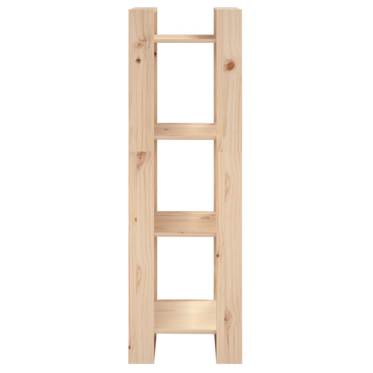vidaXL Βιβλιοθήκη/Διαχωριστικό Χώρου 41x35x125 εκ. Μασίφ Ξύλο Πεύκου