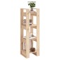 vidaXL Βιβλιοθήκη/Διαχωριστικό Χώρου 41x35x125 εκ. Μασίφ Ξύλο Πεύκου