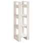 vidaXL Βιβλιοθήκη/Διαχωριστικό Χώρου Λευκό 41x35x125 εκ. Μασίφ Πεύκο